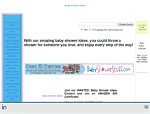Tablet Screenshot of amazing-baby-shower-ideas.com